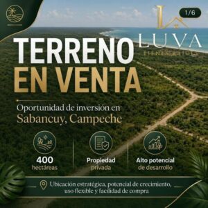 Terreno en venta; Sabancuy, Campeche
