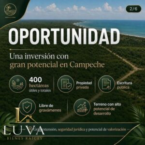 Terreno en venta; Sabancuy, Campeche