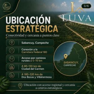Terreno en venta; Sabancuy, Campeche