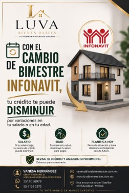 Luva Bienes Raices - Banner Cambio de Bimestre INFONAVIT